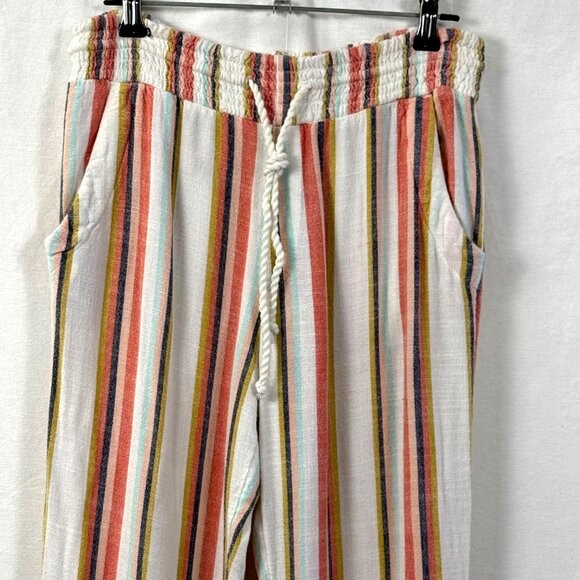 Rip Curl Classic Surf Joggers Womens Sz XS Multi Stripe Drawstring Beach Pants - Picture 4 of 12